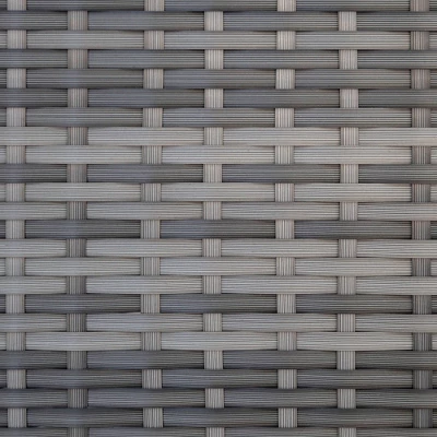 4pc Metal Multi-Shade Rattan Sectional - Gray - Saracina Home 8 4pc Metal Multi-Shade Rattan Sectional - Gray - Saracina Home - Image 6