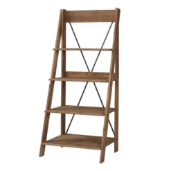 68.25" Boho 4 Tier Solid Wood Ladder Bookshelf Plant Stand - Saracina Home -Saracina Home GUEST c869c4b2 7d23 4772 9ba1 7d8e83863675