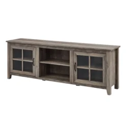 Tasi Glass Door Console TV Stand For TVs Up To 80" - Saracina Home -Saracina Home GUEST caef7606 50a3 47c6 974f f70e38412a9c