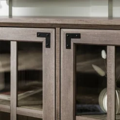 Avalene Modern Farmhouse 4 Door Glass Window Pane TV Stand For TVs Up To 65" - Saracina Home 33 Avalene Modern Farmhouse 4 Door Glass Window Pane TV Stand For TVs Up To 65" - Saracina Home -Saracina Home GUEST cca866d1 1c31 43f6 a854 e63998384782