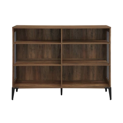 40.25" Grevaldi Urban Industrial Mesh Side Horizontal Bookshelf - Saracina Home 4 40.25" Grevaldi Urban Industrial Mesh Side Horizontal Bookshelf - Saracina Home - Image 2