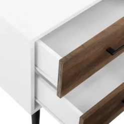 Ora Mid-Century Modern 2 Drawer Nightstand - Saracina Home -Saracina Home GUEST cef03d18 cc6d 4317 acdc f986498c73dc