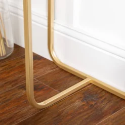 Megan Modern Glam Curved Console Table Faux White Marble/Gold - Saracina Home -Saracina Home GUEST d0364fdf b4da 4396 b096 4a44c6daa037