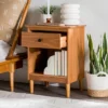 Stiva Classic Mid-Century Modern 1 Drawer Nightstand - Saracina Home -Saracina Home GUEST d0ac9521 2736 469e a184 e2d227c8cc21