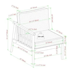Saracina Home 6pc Modern Boho Outdoor Eucalyptus Spindle Sectional -Saracina Home GUEST d25a15f4 447f 4f84 84bf 6ce06bfe8c1a 1