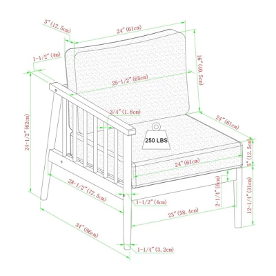 Saracina Home 4pc Modern Boho Eucalyptus Spindle Outdoor Sectional Set 10 Saracina Home 4pc Modern Boho Eucalyptus Spindle Outdoor Sectional Set - Image 8