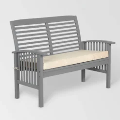 Ravenscroft Modern Boho Acacia Wood Slatted Outdoor Loveseat With Cushion - Saracina Home 33 Ravenscroft Modern Boho Acacia Wood Slatted Outdoor Loveseat With Cushion - Saracina Home -Saracina Home GUEST d34b2324 8da3 44de b35e 2463e261fae8