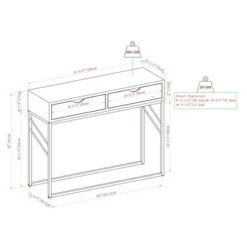 Faux Shagreen Modern 2 Drawer Entry Table - Saracina Home 14 Faux Shagreen Modern 2 Drawer Entry Table - Saracina Home -Saracina Home GUEST d5102407 2f2e 4da9 8ae2 7d3e68d0f767