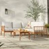 Saracina Home 6pc Modern Boho Outdoor Eucalyptus Spindle Sectional -Saracina Home GUEST d69028ff 634a 4e38 8a89 207308f1cce2