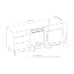 Ronan Modern Storage With Electric Fireplace TV Stand For TVs Up To 65" - Saracina Home 15 Ronan Modern Storage With Electric Fireplace TV Stand For TVs Up To 65" - Saracina Home -Saracina Home GUEST d88f95c5 b2a0 4d08 8b46 da4db4bc3efd