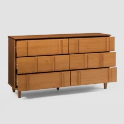 Modern Vertical Accent Solid Wood 6 Drawer Double Dresser - Saracina Home 38 Modern Vertical Accent Solid Wood 6 Drawer Double Dresser - Saracina Home -Saracina Home GUEST dad44077 d13a 4df5 9c02 138c7fbc4767