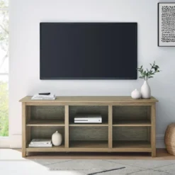 Mission Slatted Media Console TV Stand For TVs Up To 65" - Saracina Home -Saracina Home GUEST df82b7f3 d7dd 4067 bd45 705a28c0269a