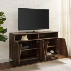 58" 4 Door Contemporary Storage Console Sideboard - Saracina Home -Saracina Home GUEST dfc4443d fda3 4b5c 950b 9556d4005518