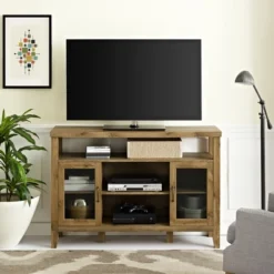 Rustic Transitional Double Door Highboy Buffet - Saracina Home -Saracina Home GUEST e244b287 60c6 47e4 8863 1d0ca59e05bb