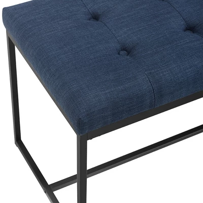 48" Upholstered Bench With Metal Base - Saracina Home 7 48" Upholstered Bench With Metal Base - Saracina Home - Image 5