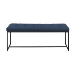 48" Upholstered Bench With Metal Base - Saracina Home 12 48" Upholstered Bench With Metal Base - Saracina Home -Saracina Home GUEST e9c48d5c f015 4ec3 a18f 1b402d2cb46b