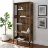 68" Grevaldi Industrial Mesh Side Bookshelf Rustic Oak - Saracina Home -Saracina Home GUEST ef35df9e 2d2b 4b9e 9f5e 2078d4b2d098