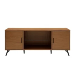 2 Door Mid-Century Modern Wood Storage TV Stand For TVs Up To 65" - Saracina Home 26 2 Door Mid-Century Modern Wood Storage TV Stand For TVs Up To 65" - Saracina Home -Saracina Home GUEST ef4808bd 6d36 452d a035 37eb52642cdf