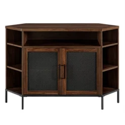 Corner TV Stand For TVs Up To 55" With Metal Mesh Doors - Saracina Home 28 Corner TV Stand For TVs Up To 55" With Metal Mesh Doors - Saracina Home -Saracina Home GUEST f4faf399 0f05 45de 8efd d07e325dc3b8