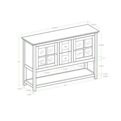 Tasi Transitional Buffet With Lower Shelf TV Stand For TVs Up To 58" - Saracina Home -Saracina Home GUEST f5204cb0 d6b1 4f04 8bff d0f10edf174e