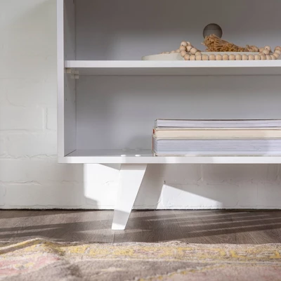 Modern Contemporary Simple Wood Storage Console TV Stand For TVs Up To 65" - Saracina Home 12 Modern Contemporary Simple Wood Storage Console TV Stand For TVs Up To 65" - Saracina Home - Image 10