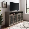 Transitional 4 Door Windowpane TV Stand For TVs Up To 65" - Saracina Home -Saracina Home GUEST f65e182b 32d5 42aa 9fc8 2e5b84107c24
