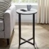 Vivian Glam X Leg Round Side Table - Saracina Home -Saracina Home GUEST f6a0acc9 ab6d 4c3c 9bf3 d6512b2efd2e
