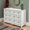 Classic 6 Drawer Groove Dresser White - Saracina Home -Saracina Home GUEST f84d6d1a 0ee1 4c0f 8b80 593a2500c139