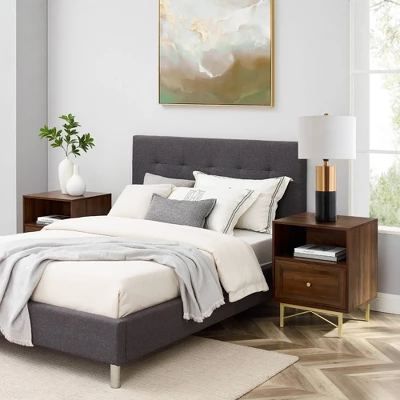 Jones Modern 1 Drawer Nightstand With Cubby - Saracina Home 10 Jones Modern 1 Drawer Nightstand With Cubby - Saracina Home - Image 8