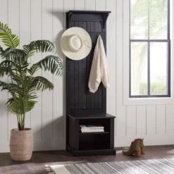 Waylon Rustic Farmhouse Solid Wood Tall Hall Tree - Saracina Home 33 Waylon Rustic Farmhouse Solid Wood Tall Hall Tree - Saracina Home -Saracina Home GUEST fa95a34f dc11 450d 9b51 26e0edd461ff